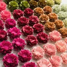 Kit 40 Forminhas para Doces Finos Formato Flor Para Festa Casamento Aniversário Batizado