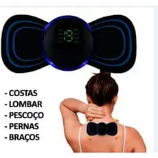 Mini Massageador EMS Estimulador Elétrico De Pescoço Portátil Para Alívio Da Dor Muscular Cervical