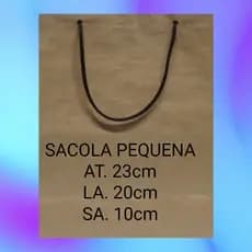 SACOLA DE PAPEL KRAFT KIT 10 UNIDADES PEQUENA 23X22X10cm DE OTIMA QUALIDADE