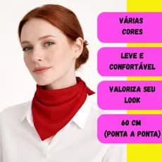 Lenços de Pescoço para Uniformes Eventos Religiosos Congressos Apresentações Empresas Elegante 45cm x 60cm