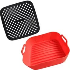 Kit Cesto e Tapete de Silicone para Airfryer 5 litros Antiaderente, Reutilizável e Fácil de Limpar
