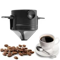 Mini Coador de Café Chá Portátil Filtro individual Reutilizável