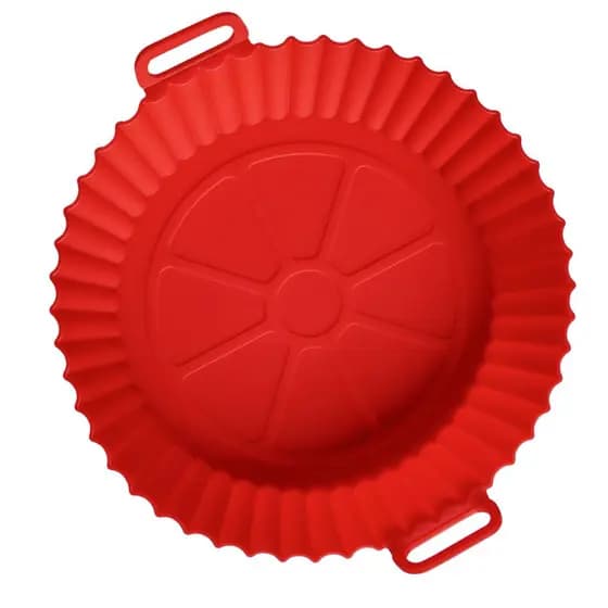 Cesto de silicone fritadeira airfryer forma redonda antiaderente