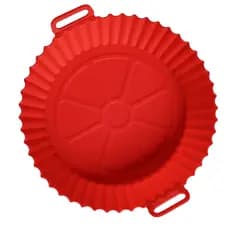 Cesto de silicone fritadeira airfryer forma redonda antiaderente
