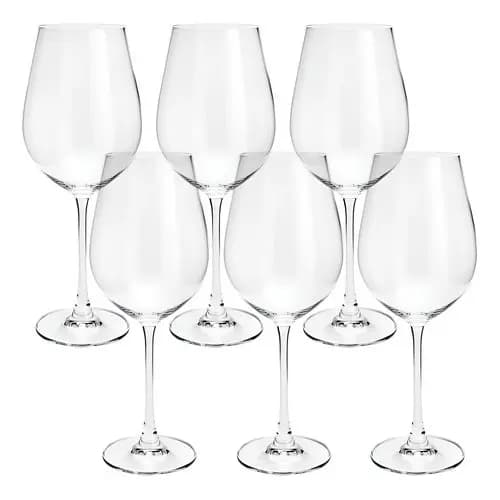 Cj 6 Tacas Cristal Ecológico P/ Água Columba 650ml Bohemia