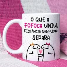 Caneca Personalizada Xicara Branca Grande Caneca de Porcelana Personalizada Flork Meme G130 Engraçado Memes Fofoca
