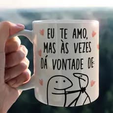 Caneca Personalizada Xicara Branca Grande Caneca de Porcelana Personalizada Flork Meme G147  Engraçado Memes