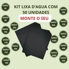 Lixa D’Água Com Grãos Variados 50 Unidades Grãos 60 80 100 120 150 180 220 240 280 320 360 400 500 600 1000 2000