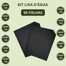 Kit Lixa D’Água Com 50 Unidades Grãos 100 120 150 180 220 240 280 320 360 400 500