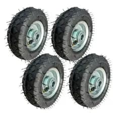 4 Pneu 6x2 Com Câmera De Ar 4 Lonas Roda Pneumática Completo eixo de 16MM 4 PR HG