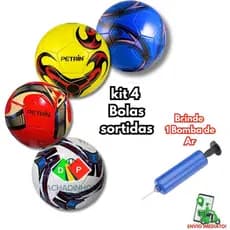 Bola De Futebol De Campo Bola Couro Sintético Bola + Bomba De Ar Bola Infantil Colorida Numero 5