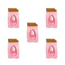 Kit 5 Gloss Liplove Rosa De Chocolate Branco Brilho e Hidrata
