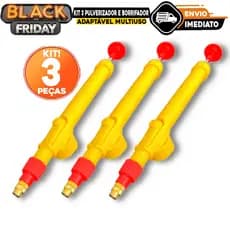 Kit 3 Pulverizador E Borrifador Para Garrafa Pet Manual Spray Para Jardinagem Adaptável Multiuso
