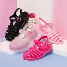 Kit 2 Pares Sandalia Feminina Papete Plastico Infantil  Sandalia Feminina Varias Cores