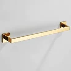 Porta Toalha De Banheiro Inox Quadrado Suporte Toalheiro 40/60cm Preto/Ouro Brilhante/Ouro fosco/Cromado