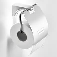 Suporte de Parede para Papel Higiênico Inox Moderno – Dourado, Prata e Preto