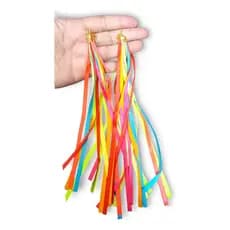 BRINCOS DE FITAS PARA FESTA COLORIDO CARNAVAL