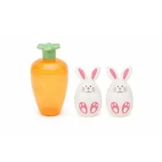 PORTA DOCE COELHO CENOURA C/3PCS PÁSCOA