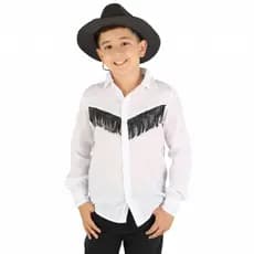 Camisa Festa Junina Country Juvenil Manga Longa Franjado - Magedu