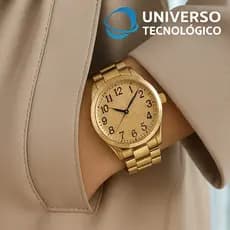 🔥OFERTA🔥 Relógio Feminino Dourado Quartz
