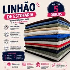Kit 5kg Linhão de Estofaria Retalhos Grandes | Tapetes, Ecobags e Artesanato Patchwork ✂️