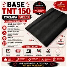 Kit 50 Base TNT 150 para Tapete | frufru 50x70 🧵- Envio imediato