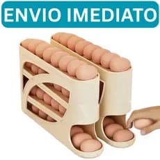 Porta Ovos 4 Andares Rolante em Plástico para Geladeira Organizador 20 a 30 Ovos