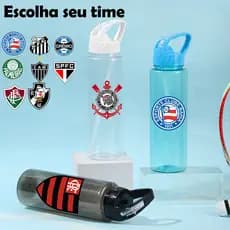 Garrafa TIMES Esportivo com bico canudo 650ml