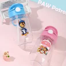 Garrafa com Unick Boné 500ml PAW com Canudo Botão