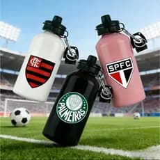 Garrafa Times Alumínio Preguiça Squeeze de Água 500ml