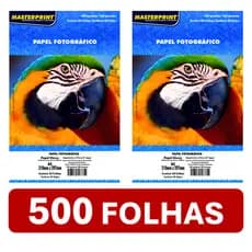 Papel Fotográfico 180g A4 500 Folhas Glossy à Prova D'água Brilhante Masterprint