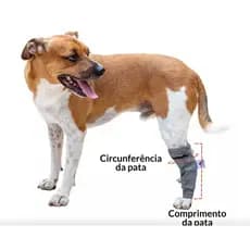 kit 2 Polaina Protetoras de Patas p/ Cachorro Tamanho 01 ao 06
