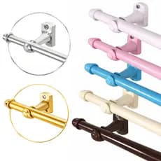Varão Bastão Cortina Simples 3,00 metros 19mm Quarto Sala Pronto p/ Instalar Tubo Barra Suporte