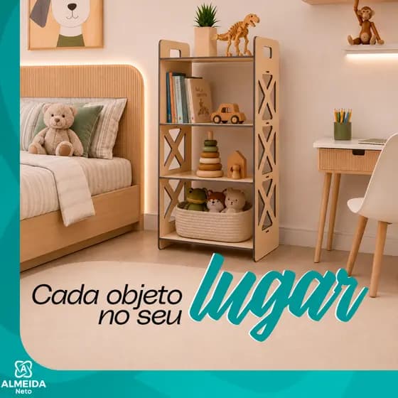 Estante Prateleira Armário Mdf  Decoração Sala Festa Aniversário Chá Revelação