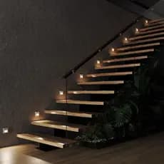 5 Balizador Led Slim 3000k Bivolt Parede Escada Muro