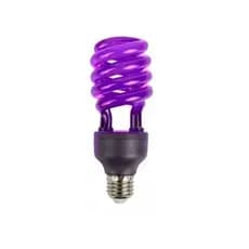 Lâmpada Fluorescente LED de Luz Negra E27 110V Efeito Neon Luz Roxa