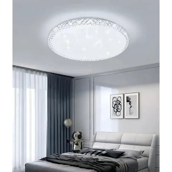 Plafon Led Cristal Multicolor 1 Andar Sobrepor 25w 127/220v