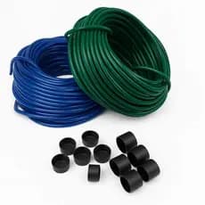 Kit 2 Kg Fio De Enrolar Cadeira + 12 Ponteiras Cordinha Cadeira Espaguete Pvc Para Trançar Cadeiras