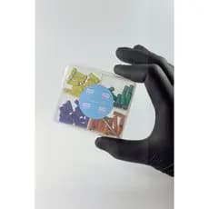 Kit 60 und De Refils Slim Apolinario Nails + Broca Fininha Para Lixa Bits Mini Mandril Motor Elétrica