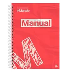 Caderno Manual do Mundo Universitário 1M Espiral Capa Dura 80 Fls