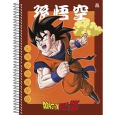 Caderno Universitário 1M  Espiral Capa Dura 80fls Dragon Ball
