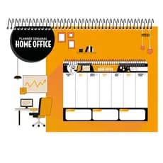 Planner Home Office Espiral Semanal 53 folhas