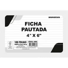 Ficha Pautada com 100 Folhas