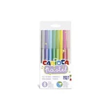 Canetinha Hidrográfica 8 Cores Lavável Pastel Carioca