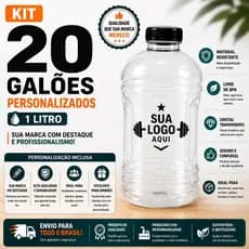 20 Galões personalizados para academias empresas, Eventos e Brindes.