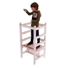 Torre De Aprendizagem Montessoriana Para Desenvolvimento Infantil Regula Altura De Madeira Pinus