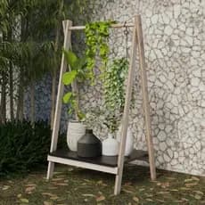 Cabideiro Montessoriano Infantil Arara Organizadora De Madeira Pinus Para Quarto De Criança