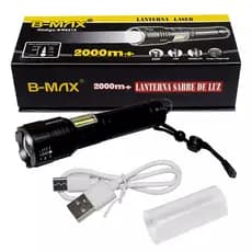 Melhor Lanterna Tática Laser Led Alcance 2000 Metros de Distância Profissional Policial BM8515
