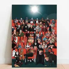 Quadro Placas Decorativas Poster geek todo mundo em Panico Scream Terror  filmes e séries 06