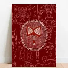 Quadro Placa decorativa Xangô Orixá Umbanda Candomblé Xango é rei 031
